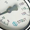 Термометр биметаллический накладной STOUT Ø63-1/2&amp;quot;, +120°C