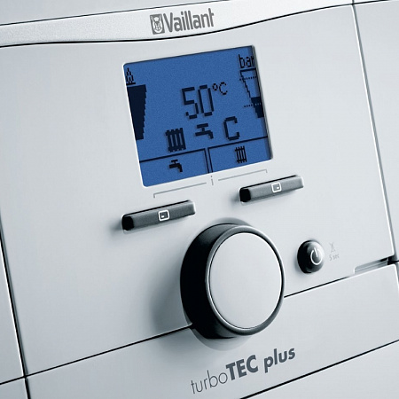 Котел газовый настенный VAILLANT turboTEC plus VUW 362/5-5, 36 кВт, двухконтурный, турбированный
