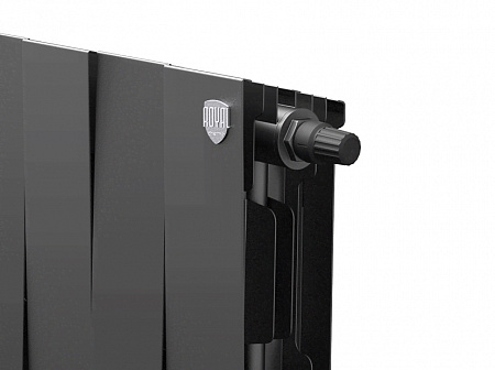 Радиатор биметаллический ROYAL THERMO PIANOFORTE NOIR SABLE VDR 200x16 секций, чёрный (НС-1346008)