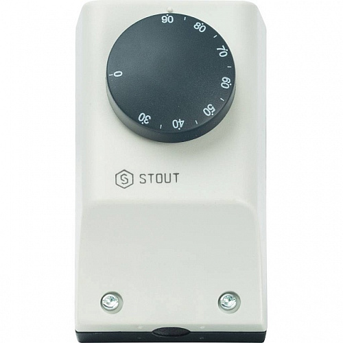 Термостат погружной STOUT механический, 1/2&amp;quot;, гильза 100, +90°C