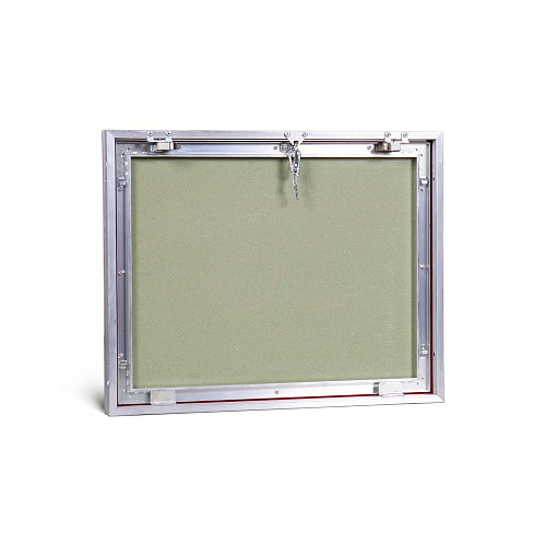 Люк потайной АЛЮМИНИЕВЫЙ со съемной дверцей (НАЖИМНОЙ) ПРАКТИКА &amp;quot;КОНТУР&amp;quot; КР 50х40