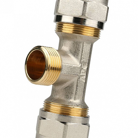 МЦ Тройник резьбовой цанга для металлопласта STOUT Ø26х3/4&quot;х26 Н
