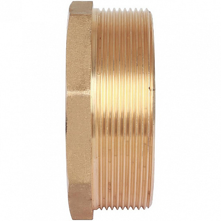 Футорка резьбовая латунная STOUT без покрытия 3&quot;x21/2&quot; ВН