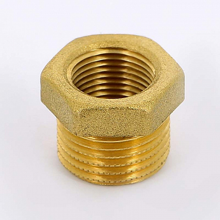 Футорка резьбовая латунная UNI-FITT без покрытия 3/4&quot;х1/2&quot; ВН