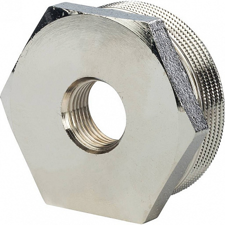 Футорка резьбовая латунная STOUT никель 11/2&quot;x1/2&quot; ВН