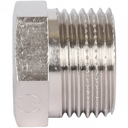 Футорка резьбовая латунная STOUT никель 3/8&quot;x1/4&quot; ВН