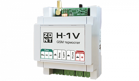 Термостат GSM для котлов ZONT H-1V на DIN-рейку