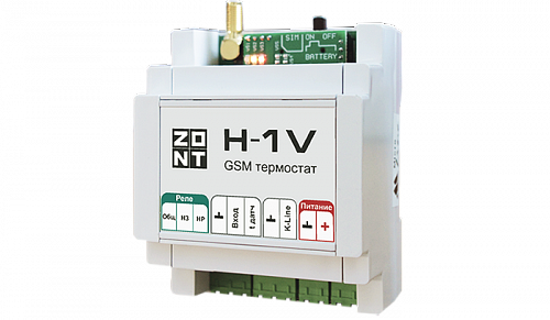Термостат GSM для котлов ZONT H-1V на DIN-рейку
