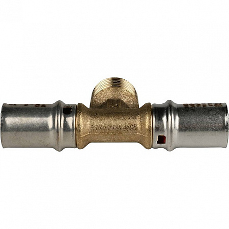 МП Тройник резьбовой пресс для металлопласта STOUT Ø16х1/2&quot;х16 Н