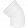 ПВХ Отвод канализационный SINIKON КОМФОРТ ПЛЮС белый Ø110х45°