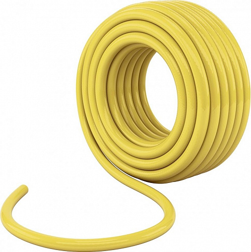 Шланг поливочный армированный ПВХ 3-х слойный ЖЕЛТЫЙ СИБРТЕХ ДАЧНИК 1&amp;quot; - 8атм (25м)