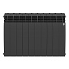 Радиатор биметаллический ROYAL THERMO BILINER NOIR SABLE 500x10 секций, черный (НС-1176315)