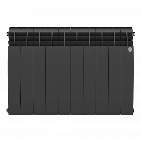 Радиатор биметаллический ROYAL THERMO BILINER NOIR SABLE 500x10 секций, черный (НС-1176315)