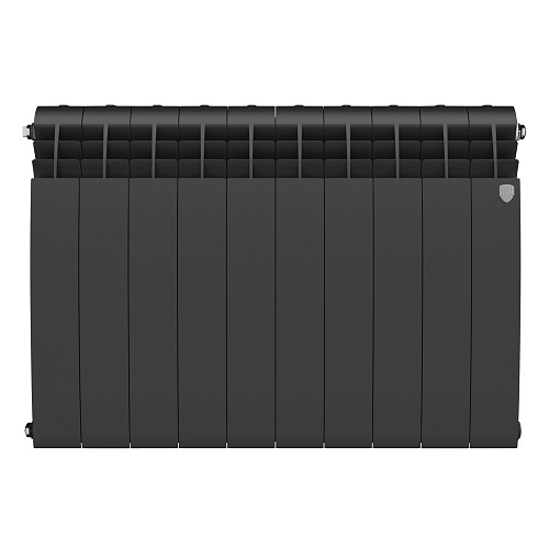 Радиатор биметаллический ROYAL THERMO BILINER NOIR SABLE 500x10 секций, черный (НС-1176315)