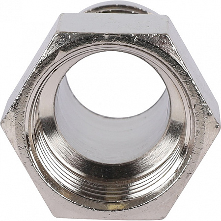Штуцер резьбовой латунный STOUT никель 1/2&quot;x20мм В