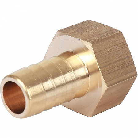 Штуцер резьбовой латунный STOUT без покрытия 1/2&quot;x14мм В