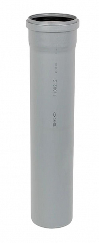 ПВХ Труба канализационная наружная САРАТОВПЛАСТИКА (рыжая) Ø110х1000мм 3,4мм, материал ПП