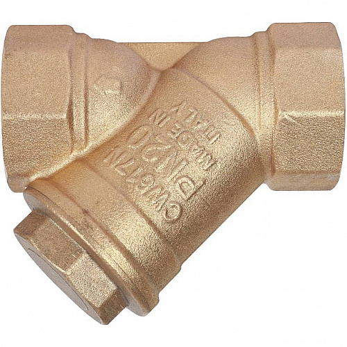 ФГО Фильтр косой грубой очистки STOUT SFW латунный 11/4&amp;quot;, 500 мкр, желтый