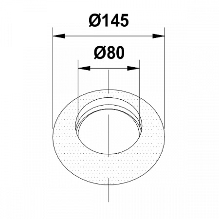 Розетка TERMICA Ø80 R80 