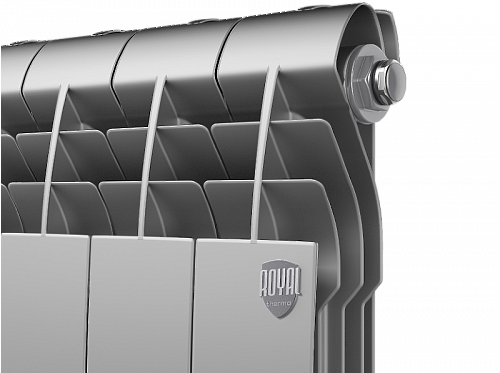 Радиатор алюминиевый ROYAL THERMO BILINER ALUM SILVER SATIN 500x12 секций, серый (НС-1250265)