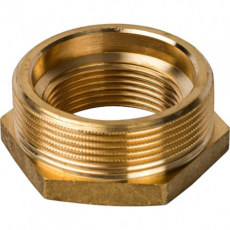 Футорка резьбовая латунная STOUT без покрытия 11/2&quot;x11/4&quot; ВН