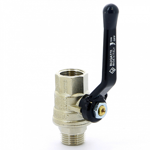 Кран шаровой BUGATTI OREGON 305 рукоятка алюминиевая 1/2&amp;quot; ВН, полнопроходной