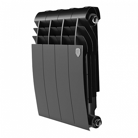 Радиатор биметаллический ROYAL THERMO BILINER NOIR SABLE 350x4 секций, черный (НС-1197123)