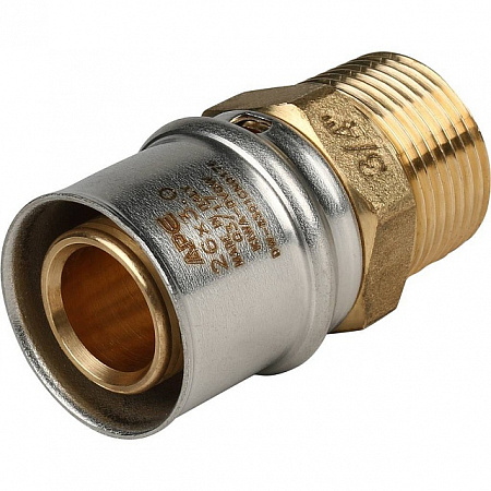 МП Муфта резьбовая пресс для металлопласта STOUT Ø26х3/4&quot; Н