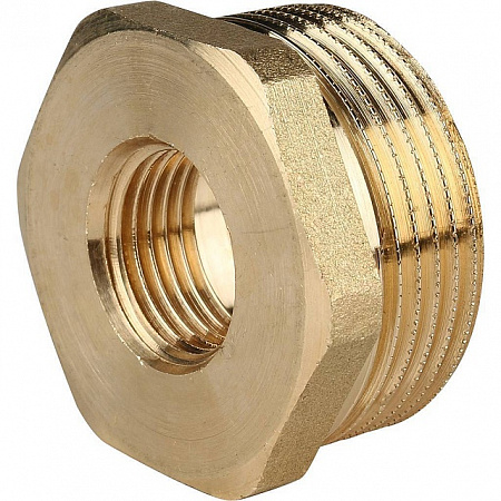 Футорка резьбовая латунная STOUT без покрытия 11/4&quot;x1/2&quot; ВН