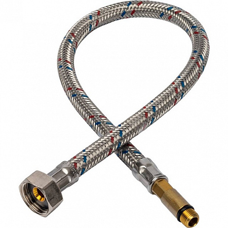 Гибкая подводка для смесителей STOUT нерж.сталь М10*35-1/2&quot;-50 см, пара