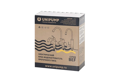 Смеситель-кран водонагреватель проточный UNIPUMP BEF-017