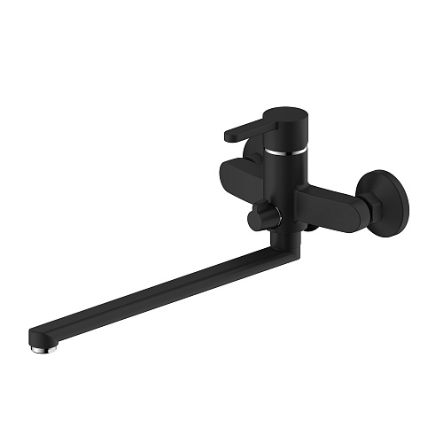 Смеситель для ванны с длинным изливом OLIVE'S TORRES 17221TRB черный, латунь, упак (8 шт)