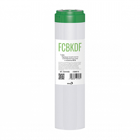 Картридж сменный угольный ESSAN FCBKDF10 с элементом KDF-55 FCBKDF, для корпуса 10SL, для мех.оч(25)