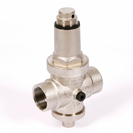Редуктор давления UNI-FITT 11/4&quot; В 0,5-6 бар PN25 с отверстием под аксиальный манометр 1/4&quot; никел.