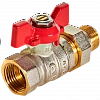 Кран шаровой с американкой ROMMER бабочка 1/2&amp;quot; ВН неполнопроходной
