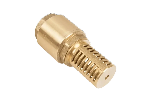 Обратный клапан пружинный, латунный UNIPUMP (с пластиковым седлом) 1&amp;quot; В, с сеткой латунь