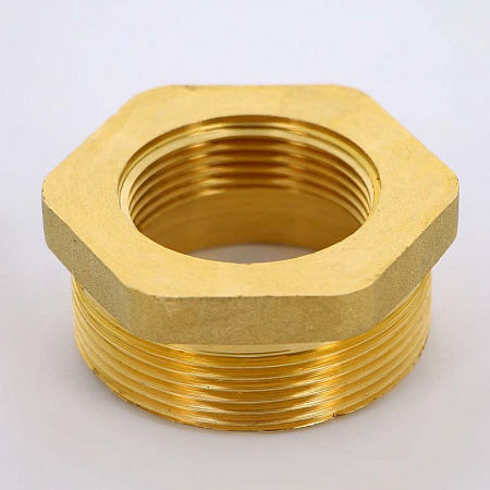 Футорка резьбовая латунная UNI-FITT без покрытия 2&quot;х11/4&quot; ВН