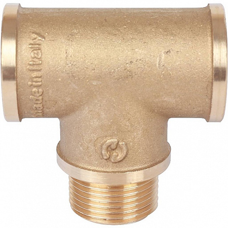 Тройник резьбовой латунный STOUT без покрытия 3/4&quot;x3/4&quot;x3/4&quot; ВНВ