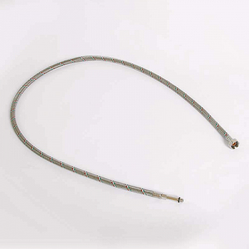 Гибкая подводка для смесителя UNI-FITT МL10х1 - 1/2&amp;quot;, 150 см, удл. штуцер, DN 8, оплётка из нерж. ст