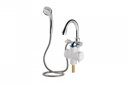 Смеситель-кран водонагреватель проточный UNIPUMP BEF-001-03, 3кВт (кран+душ)