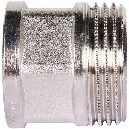 Переход под ключ резьбовой латунный STOUT никель 3/4&quot;х1&quot; ВН