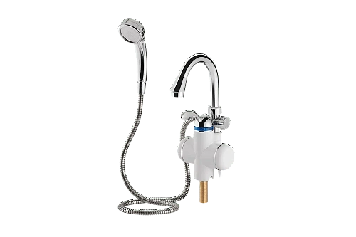 Смеситель-кран водонагреватель проточный UNIPUMP BEF-001-03, 3кВт (кран+душ)