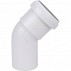 ПВХ Отвод канализационный SINIKON КОМФОРТ ПЛЮС белый Ø50х45°