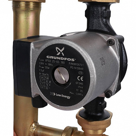 ГБМ Насосная группа STOUT для твердотопливных котлов, с насосом GRUNDFOS UPSO25-65 DN25 (1&quot;)