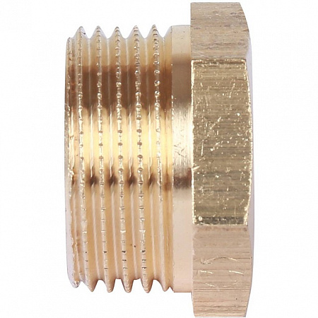 Футорка резьбовая латунная STOUT без покрытия 3/4&quot;x1/4&quot; ВН