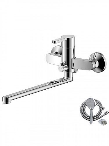 Смеситель для ванны с длинным изливом OLIVE'S TORRES 17221TR хром, латунь, упак (8 шт)