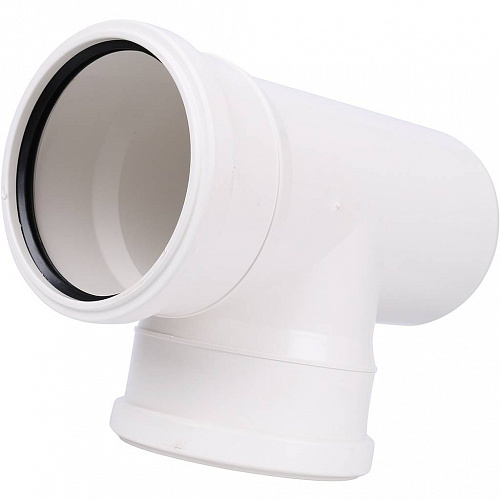 ПВХ Тройник канализационный SINIKON КОМФОРТ ПЛЮС белый Ø110х90°