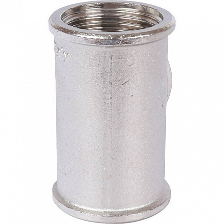 Тройник переходной резьбовой латунный STOUT никель 1&quot;x1&quot;x1&quot; ВНВ