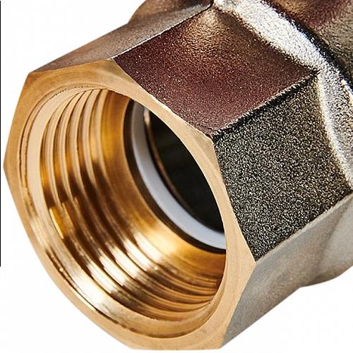 Кран шаровой полнопроходной с американкой STOUT ручка бабочка 1&amp;quot; ВР/НР (EPDM)