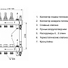 Коллекторная группа TERMICA нержавейка 1&amp;quot;x3/4&amp;quot; EK -9 выходов, с расходомерами
